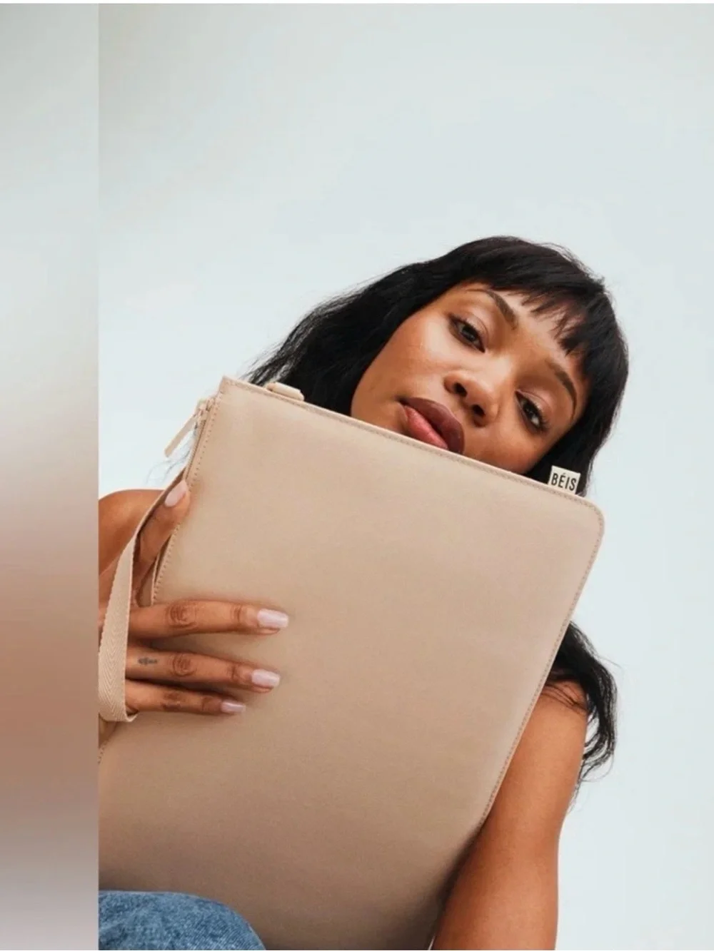 BEIS Nude Convertible Wristlet Pouch